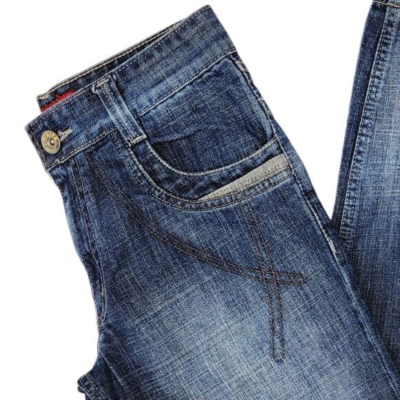 U-Life Jeans India Embellished "Complete Satisfaction" Straight Jeans - Size 28 - Picture 6 of 8